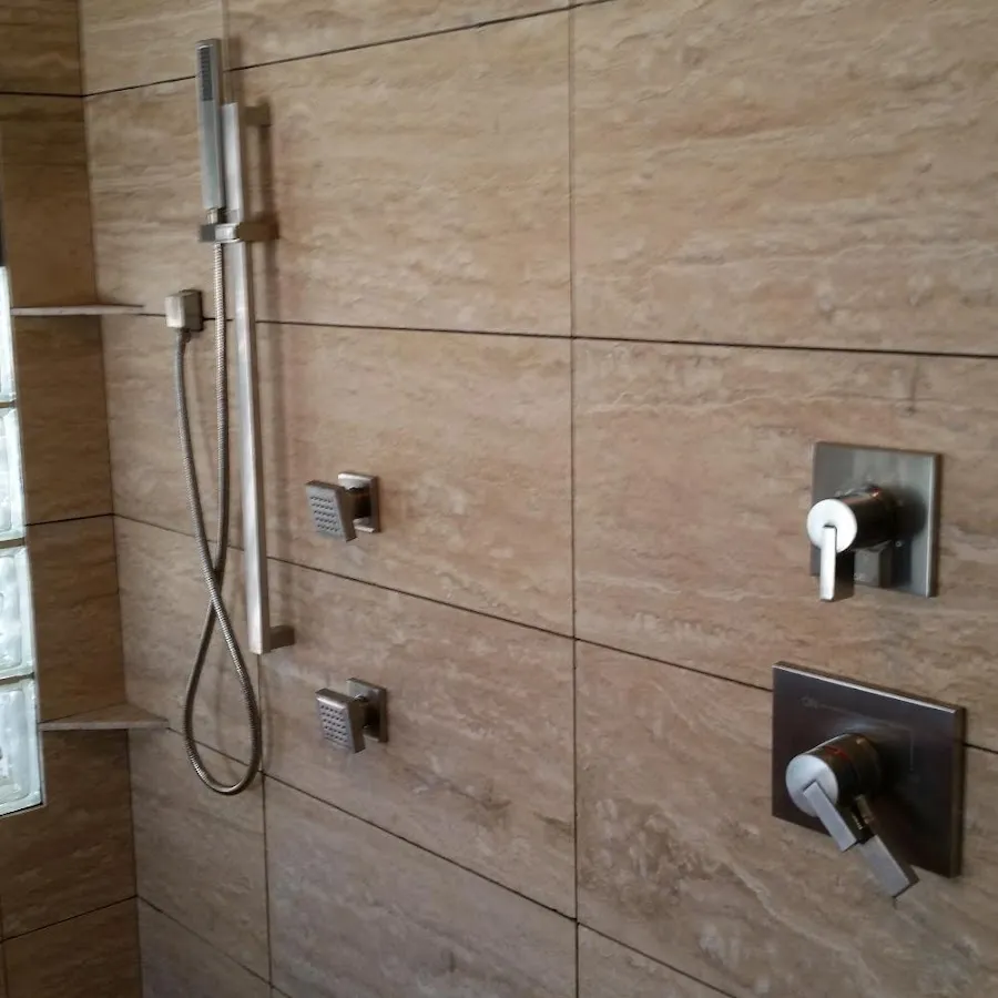 Shower fixture installation for Water Heater Replacement in Peppermill Village